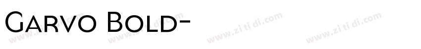 Garvo Bold字体转换